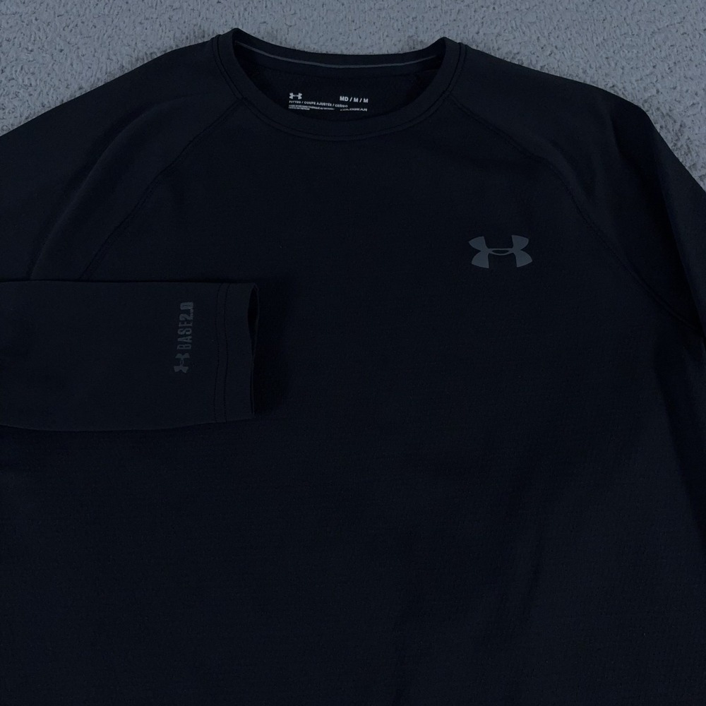 Under Armour Shirt Mens M Base 2.0 ColdGear Fitted Packaged Crew Layer Athletic